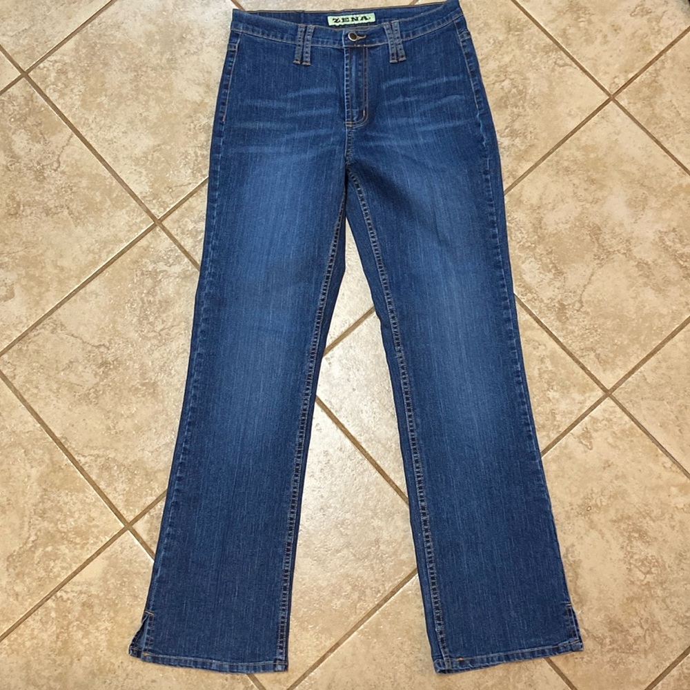 Vintage Zena High Rise Jeans with Vented Hem